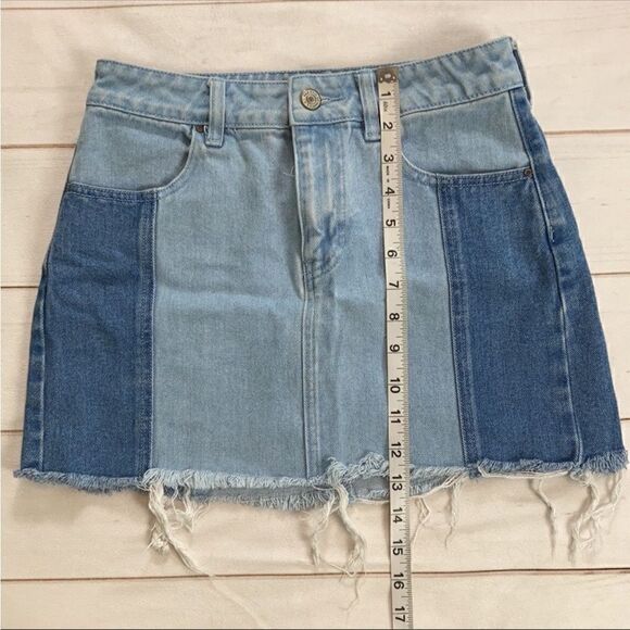 PacSun Patch Work Jean Skirt - Picture 6 of 9